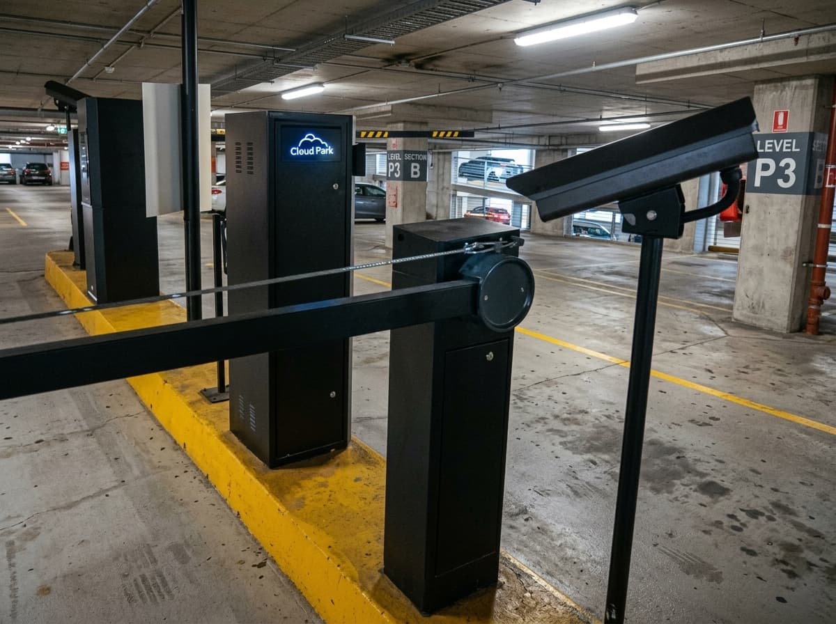 Central remota monitorando múltiplos pátios com painel na nuvem